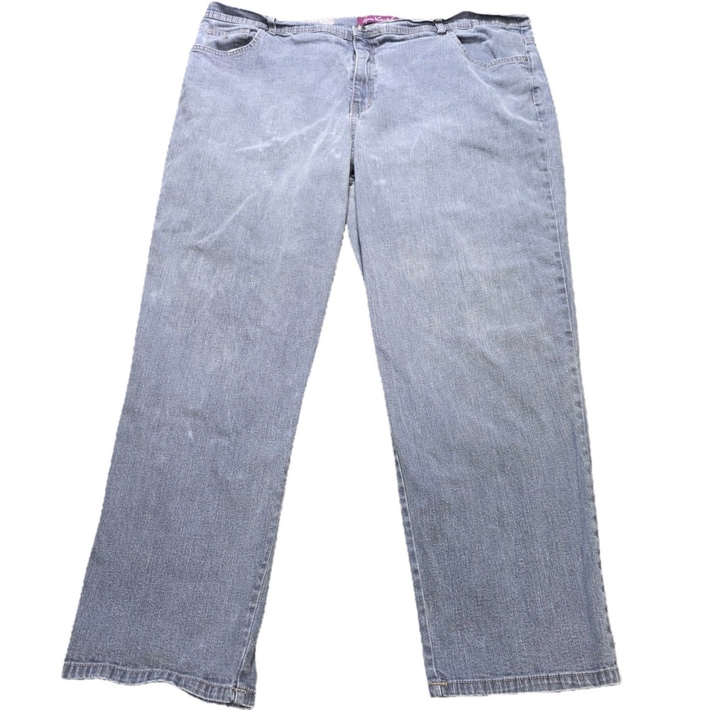Gloria Vanderbilt Amanda Tapered Jeans Women's Size 24W Blue Gray High Rise